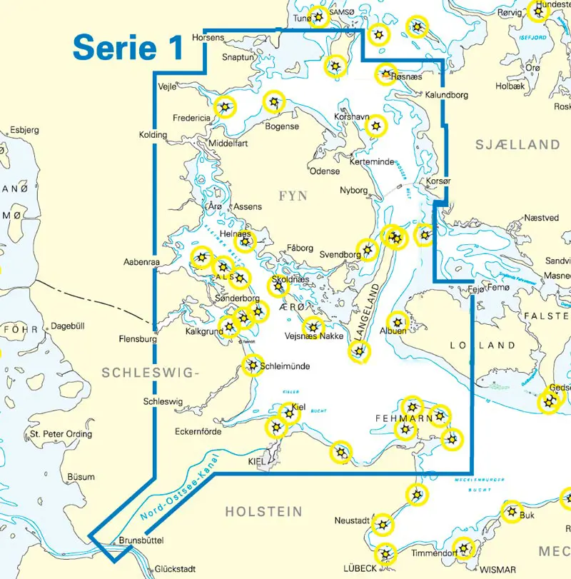 NV. Atlas Serie 1, Rund Fünen-Kieler Bucht