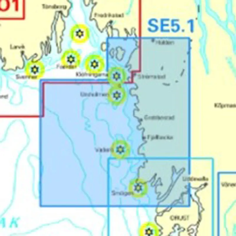 NV. Atlas Sverige SE 5.1 - Svenska vestkusten Norra