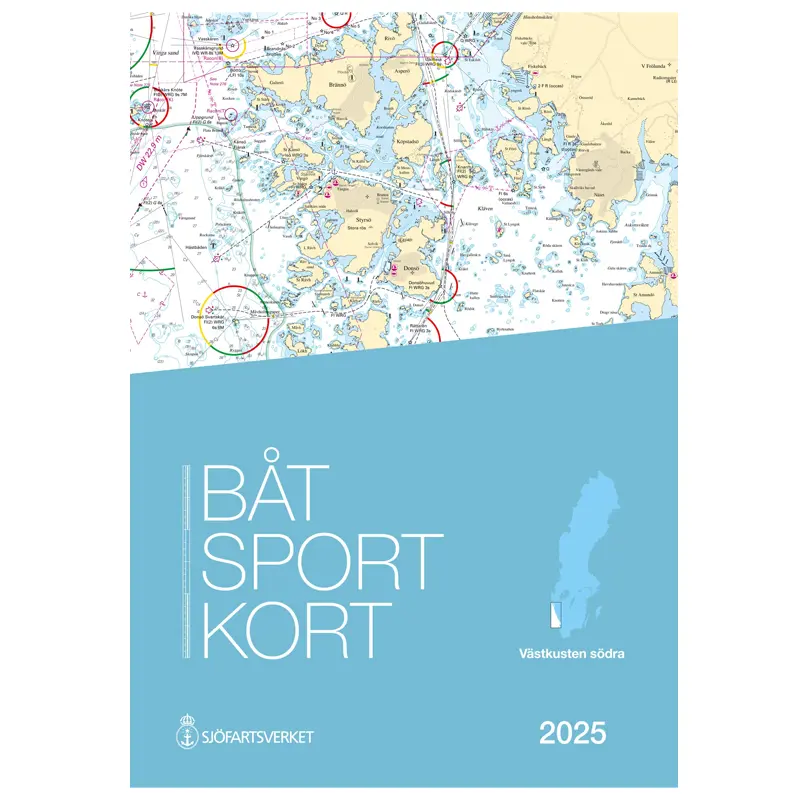 Bådsportsøkort Vestkysten syd 2023