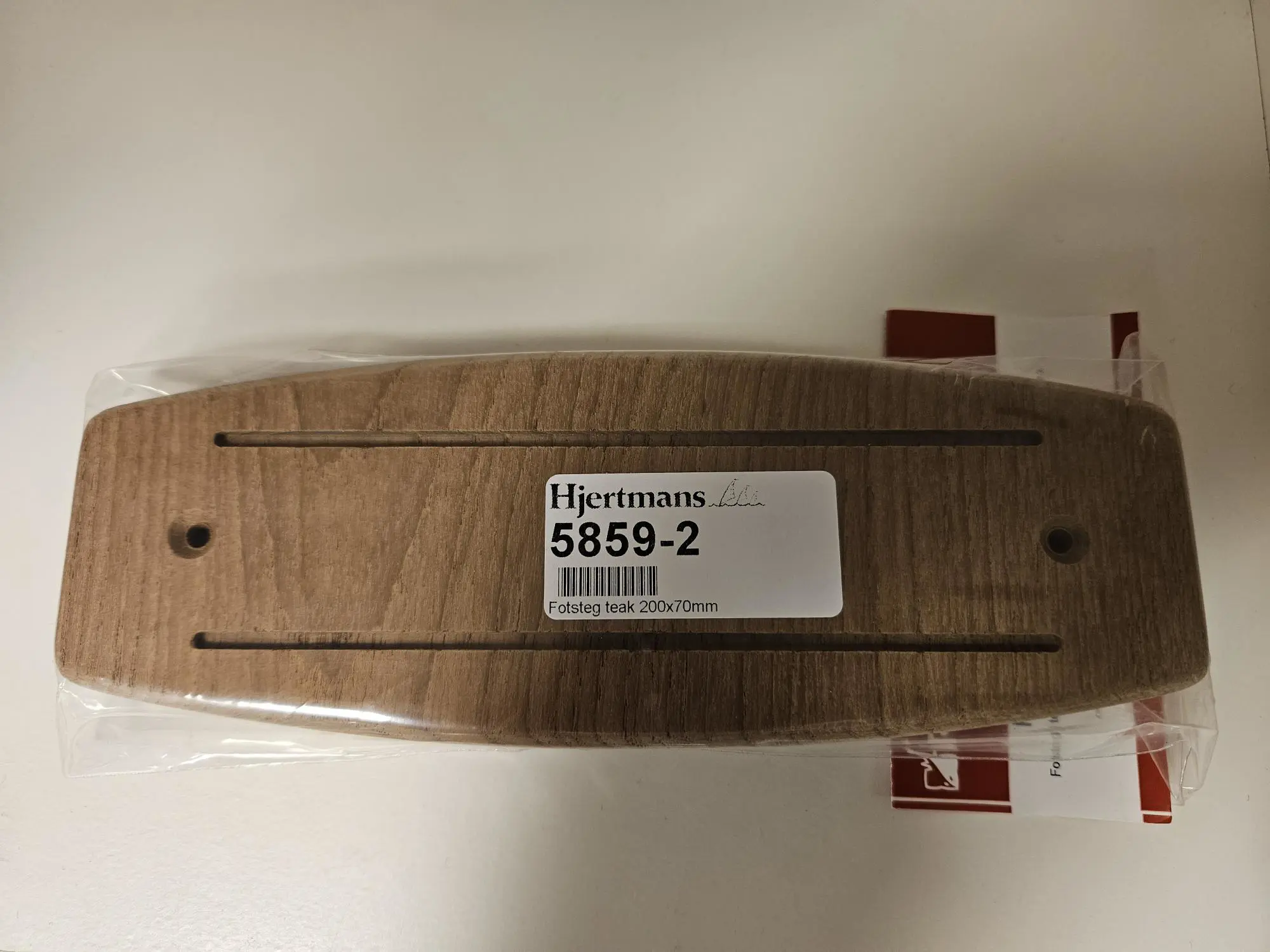 Fodtrin teak 200x70mm