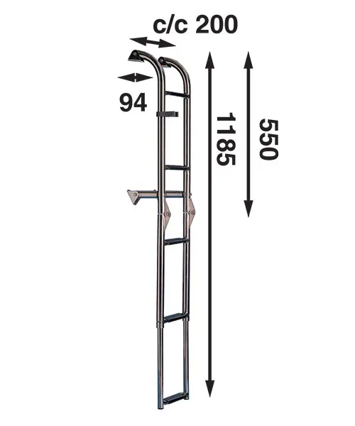Bådsystem Badestige 5-trin BUT55F