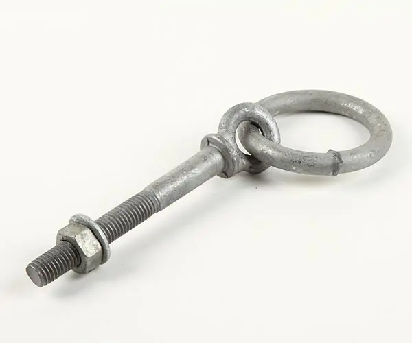 Bådring galvaniseret med bolt 12x100mm