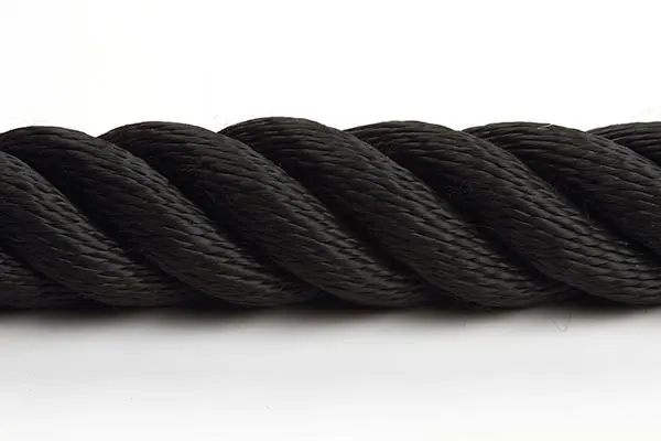 Gelænderreb syntet 36mm sort 3-slået