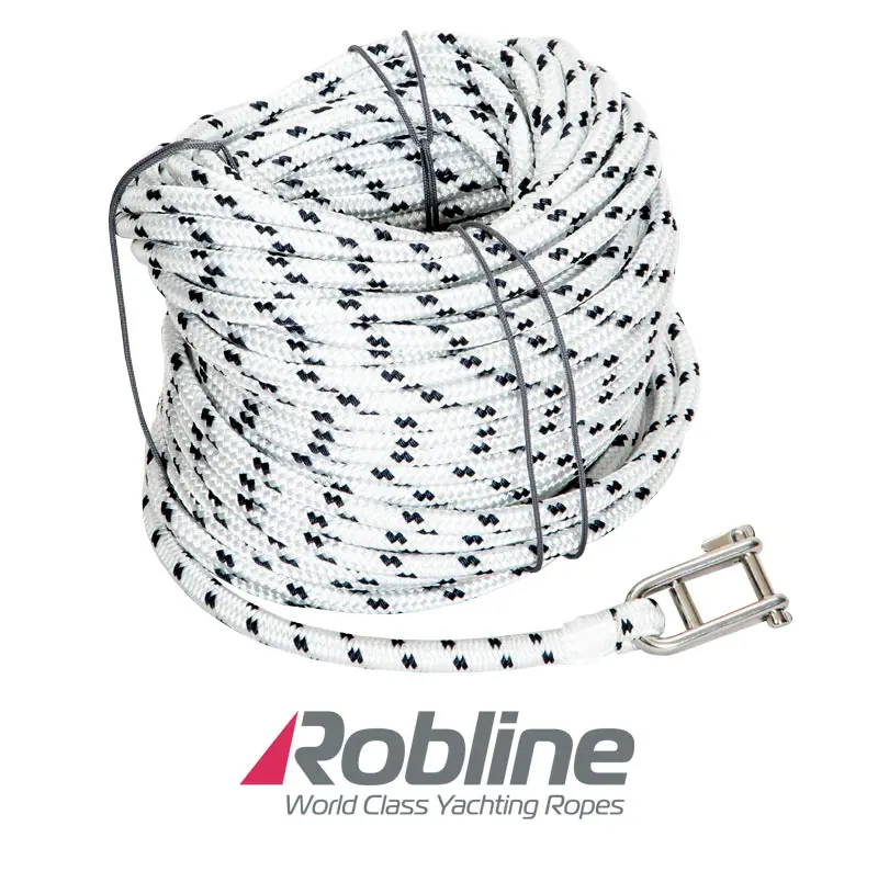 Fald Dyneema 10mm x35m hvid/blå