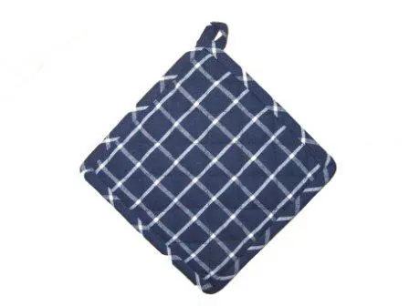 Grydelap Recycling Blå/hvid 2-pakke