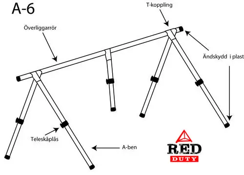 Red Duty A-Stativ 6m