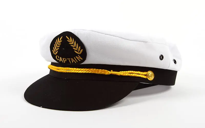 Skipperkasket  hvid størrelse 57