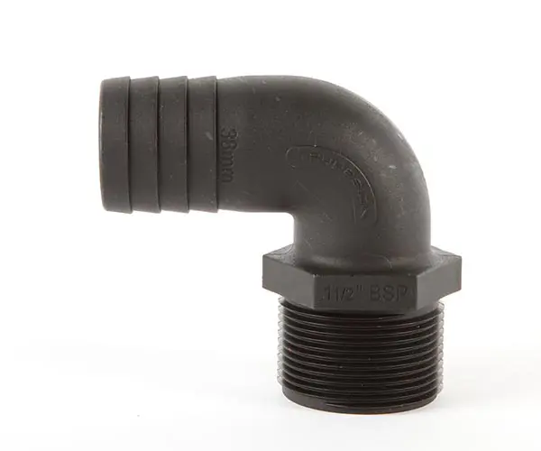 Product Image for Slangenippel 90° komposit 1 1/2 tomme 38mm