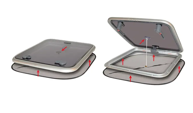 Product Image for Gardin med ventilation til luger- mellem
