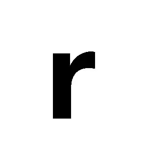 Product Image for Reg-bokstav r 30mm svart
