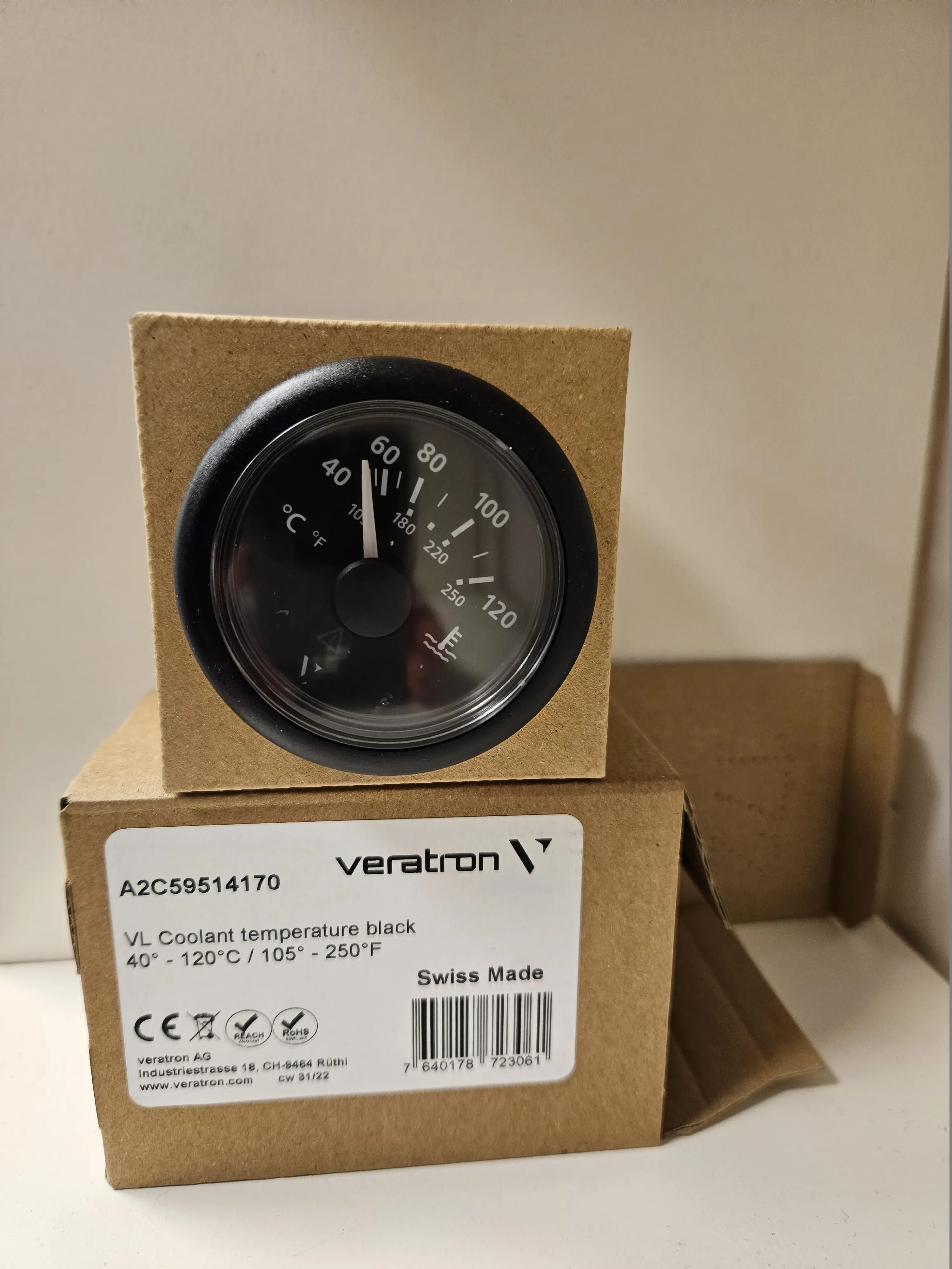 Product Image for Vdo temperaturmåler 40-120°