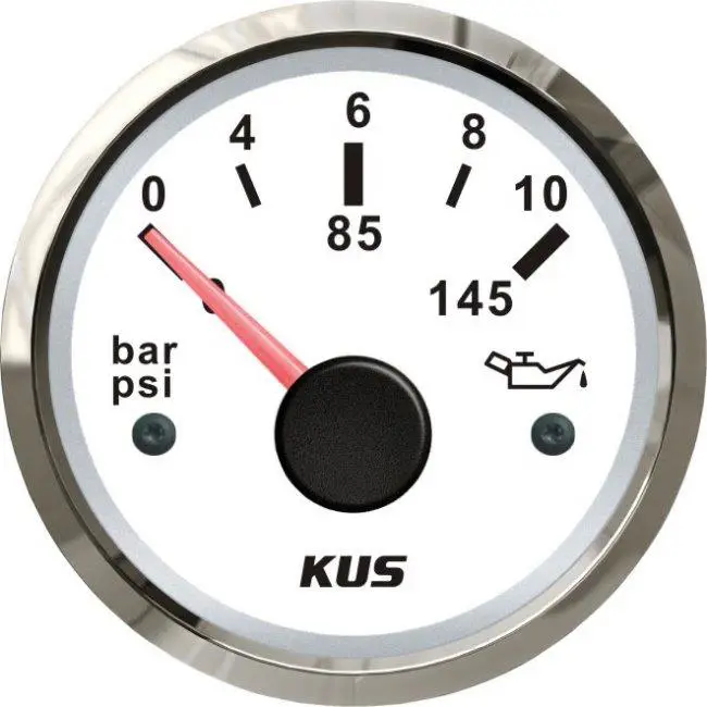 Product Image for Kus olietryksmåler hvid 5 bar