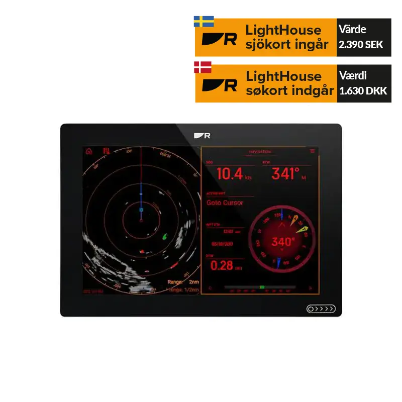 Product Image for Raymarine axiom+ 12" plotter inkl lighthouse sjökort
