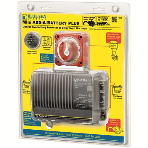 Product Image for Blue sea mini add-a-battery plus 65a