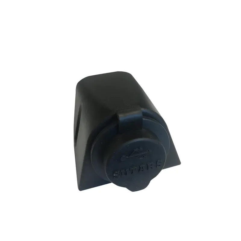 Product Image for Usb-uttag, utanpåliggande, ej belysning. Svart.