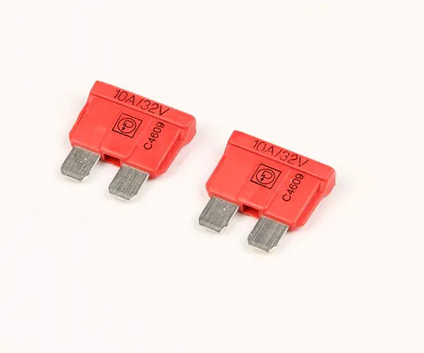 Product Image for Fladstiftsikring 10a rød fp=2st