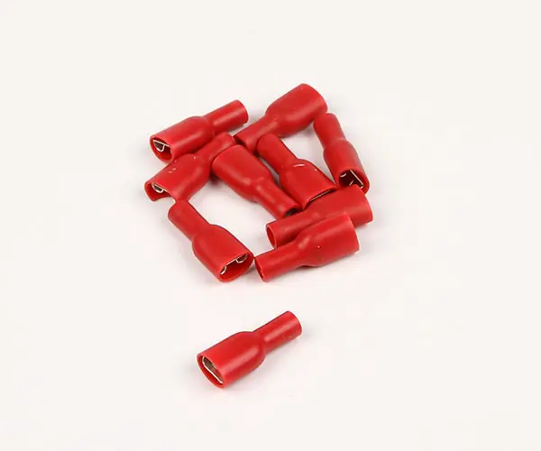 Product Image for Fladstiftsmuffe rød isoleret 10st