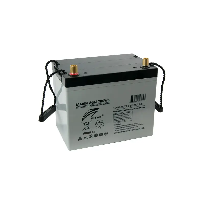 Product Image for Ritar agm marinebatteri 80ah