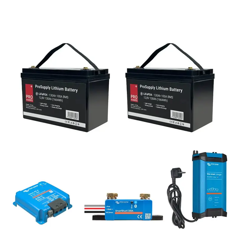 Product Image for Victron &amp; prosupply litium startpakke x-large 260a