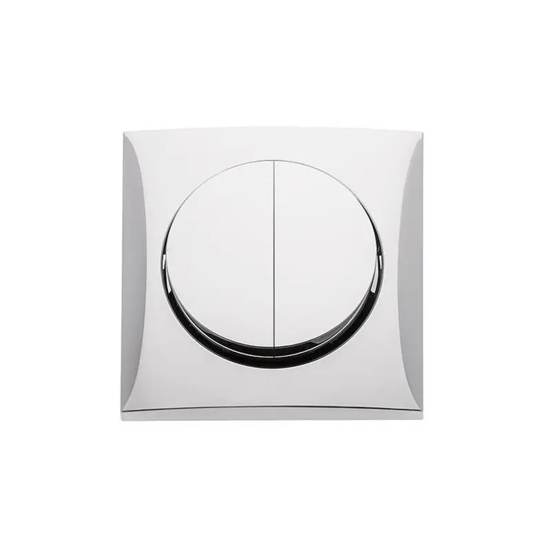 Product Image for Berker tilbageslående afbryder dobbelt, krom