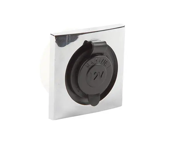Product Image for Bådsystem udtag 12v krom