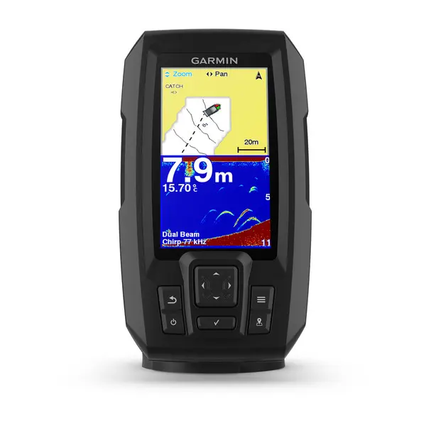 Product Image for Garmin striker plus 4 med agterspejlsgiver d/t 77/200khz 4pin