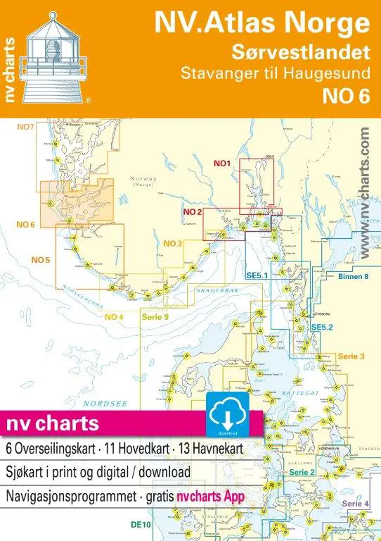 Product Image for No 6 nv.atlas norge sørvestlandet nord - stavanger til haugesund