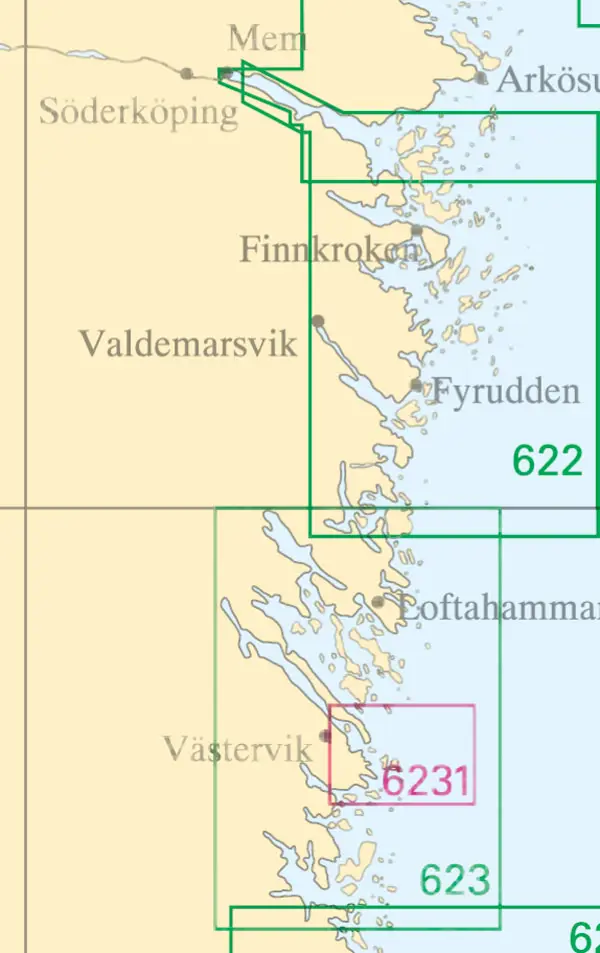 Product Image for Søkort nr 622