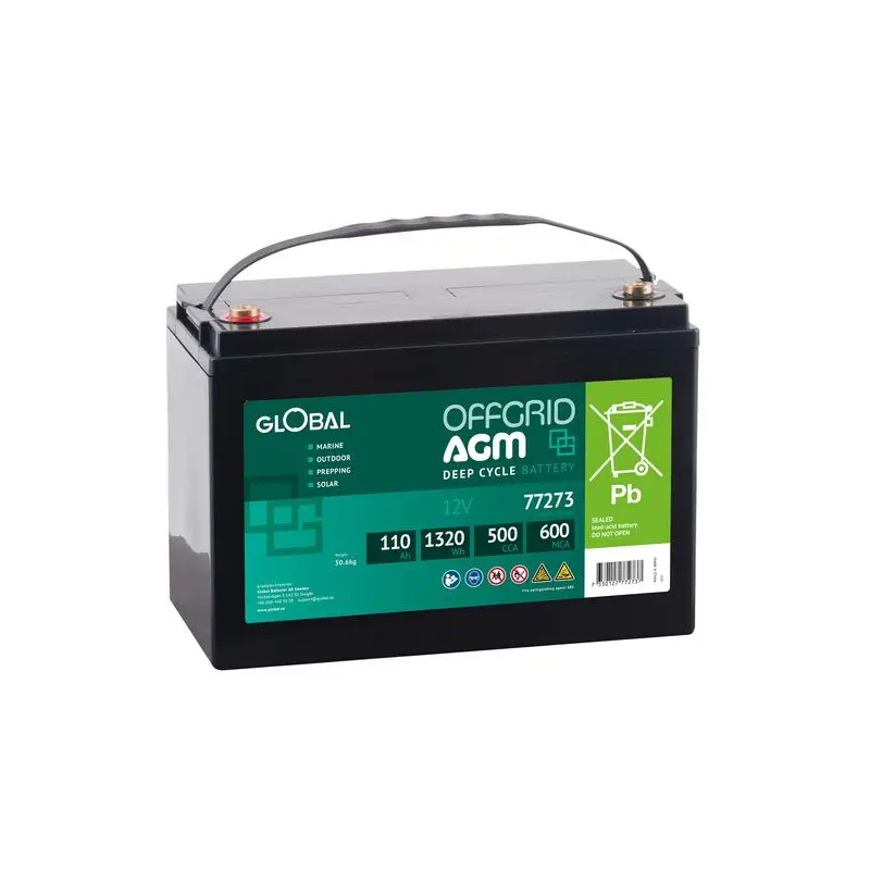 Product Image for Marinbatteri 110 ah agm dc global