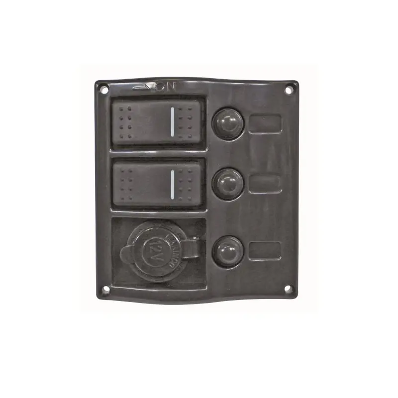 Product Image for Elpanel vattentät 2 brytare +1 st 12v uttag