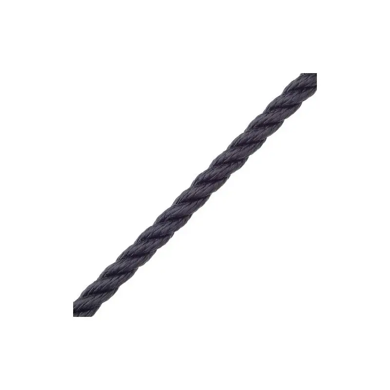Product Image for Fortøjningsline 3-slået m. Rustfri kovs 10 mm x 3 m, marineblå, roblin