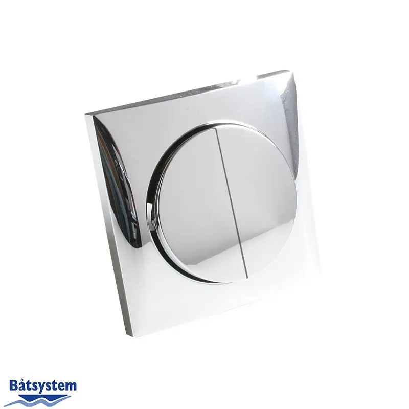 Product Image for Dubbel brytare återfädrande vit, b mobil
