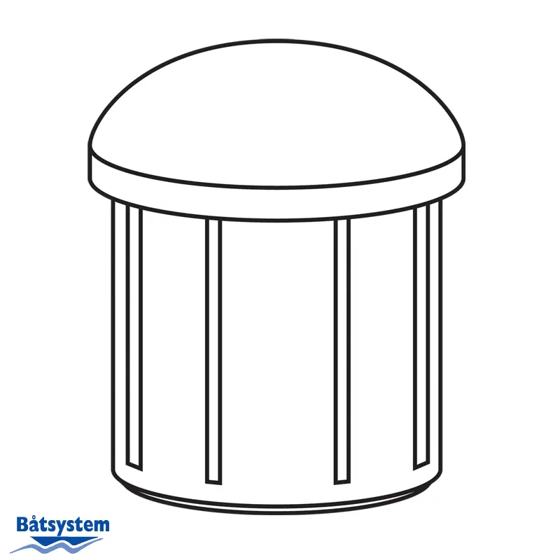 Product Image for Endebeslag 32 mm til rør, massivt