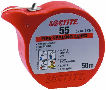 Gevindtætningsgarn  Loctite 55  (50m)
