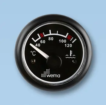 Temperaturmåler Wema 40-120° sort