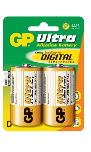 Batteri LR20/D 2-pakke