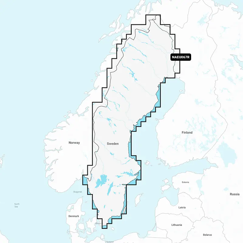 Navionics+ NAEU067R Regular Sverige søer og floder