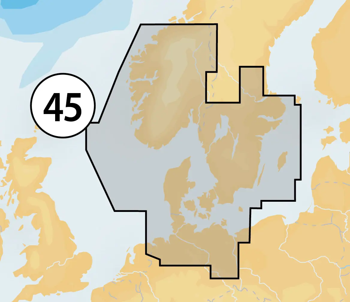 Navionics CF 45XG vestkusten-Danmark