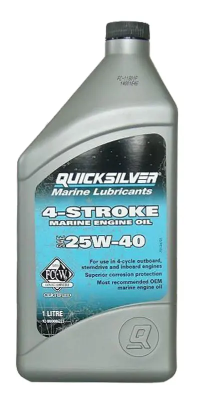 Quicksilver Motorolie >75hk ind. & påhæng. benzin, 1l